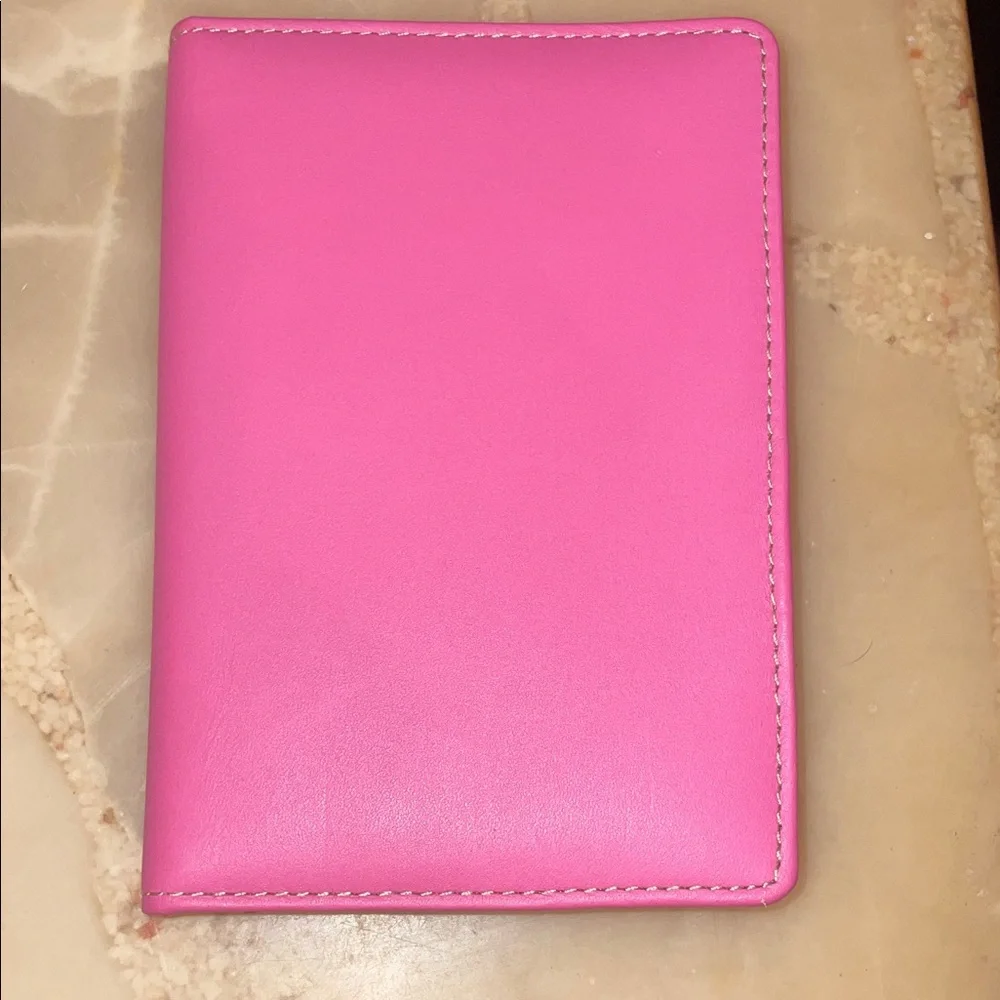 Bright Pink Travel Wallet/planner